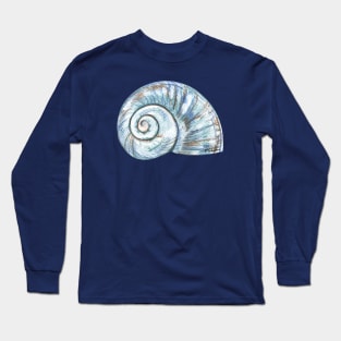 Blue seashell Long Sleeve T-Shirt